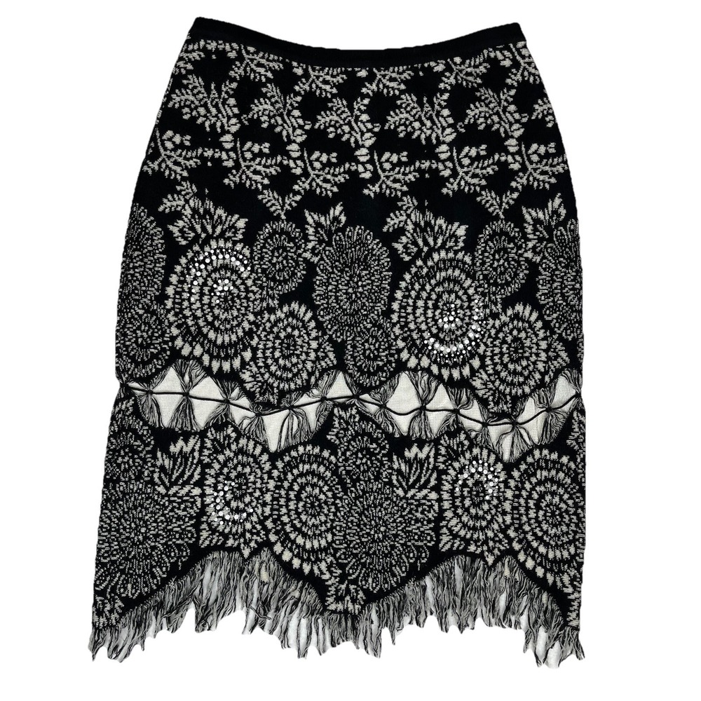 Adam Jones Paris Laser Cut Skirt L (Fits like S/M) Y2K Designer Old Money Luxury